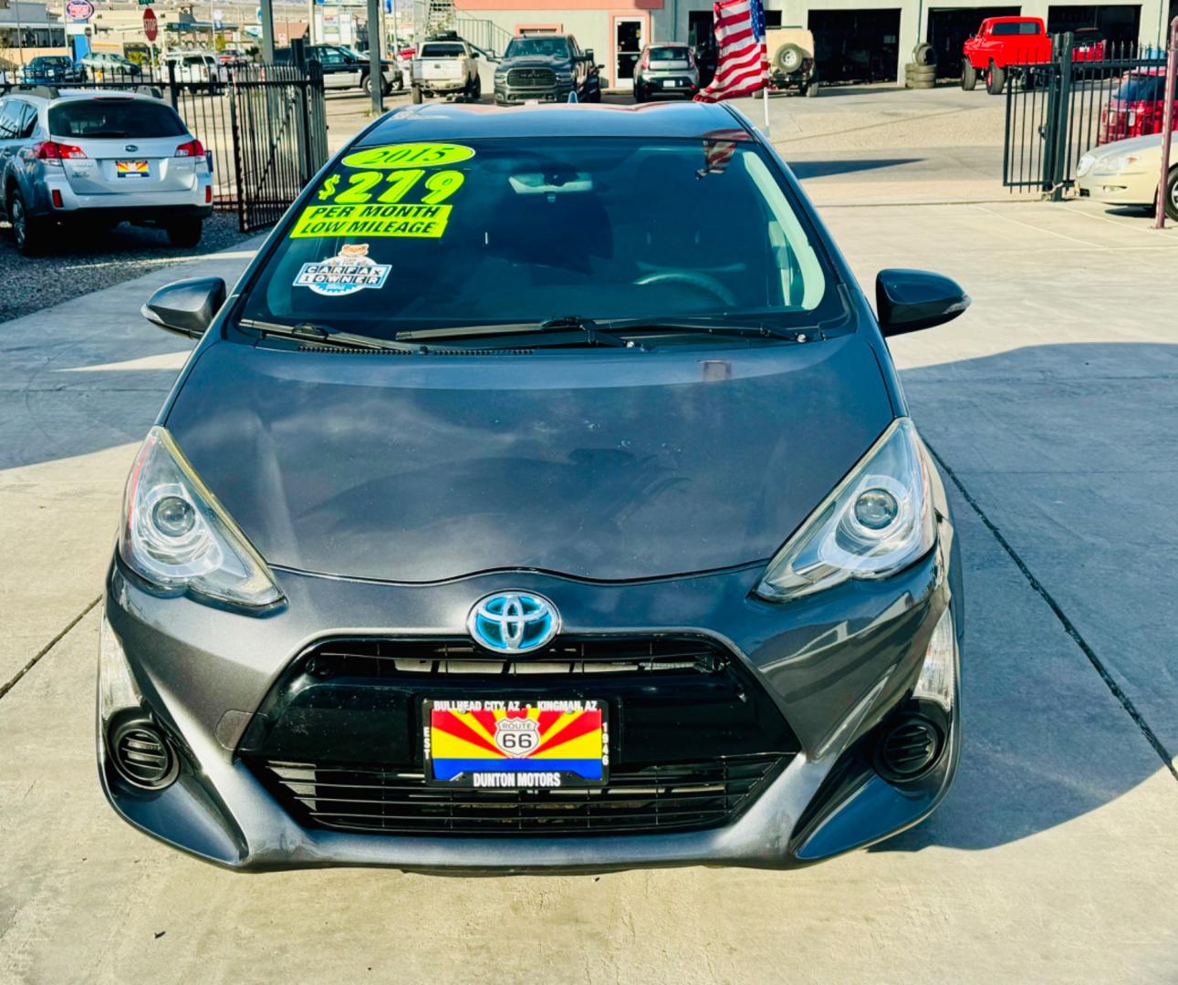 2015 Charcoal Toyota Prius c (JTDKDTB30F1) , located at 2190 Hwy 95, Bullhead City, AZ, 86442, (928) 704-0060, 0.000000, 0.000000 - 2015 Toyota Prius 4. automatic leather loaded. 4 door. up to 52 MPG. great little gas saver .90642 miles. *1 owner. - Photo#1